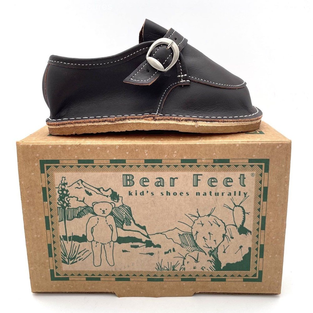 Bear Feet MNK CHS Monk Strap Dark Brown Leather Kid’s Shoes Size 9 DSWB