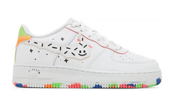 Nike Air Force 1 LV8 GS ‚Drawing‘ White Multicolor Boy’s Size 4Y Damaged Box