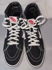 Vans, SK8-HI Pro, boys, size 6, Black & White
