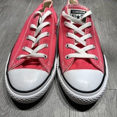 Converse All Star Junior Hot Pink Low Top Sneakers 664464F Size 4 / W 6