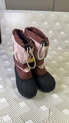Columbia Kids Powderbug Plus II Winter Snow Boots Pink Brown Waterproof