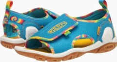 Size 5 – KEEN Unisex-Big Kid Knotch River Open Toe Sandal Tie Dye/Vivid Blue