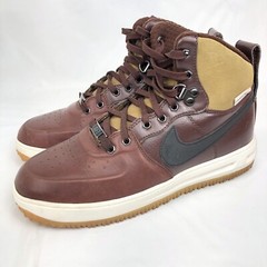NIKE LUNAR FORCE 1 SNEAKERBOOT GS Maroon GUM BROWN BLACK Air 706803 200 7Y Kids