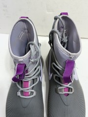 Nike Binzie Boot Size 4Y Puddle Protect Gray And Pink Kids Rain Boot