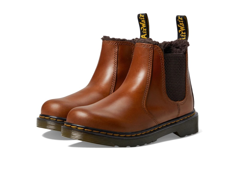 Sz 13 Little Kid Dr. Martens 2976 Leonore (Little Kid/Big Kid) Light Brown Re..