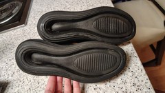 Nike Air Max 720 GS Black/Yellow Cushioned Low Top Sneakers Kids 6Y AQ3196-014