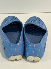 Floafers Kids Prodigy Driver Loafer Slip On Water Shoes Blue Flamingo Print 2