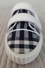 Burberry Kids Mark Check Low-Top Gingham Check Pattern Sneakers Size 30 US 12.5