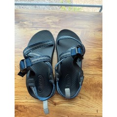 Chaco Kids Z1 Ecotread Blue Grey Patterned Sport Sandals Size 3 Big Kid