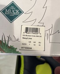 MUCK KID’S MUCKSTER ANKLE WATERPROOF BREATHABLE RAIN/SNOW BOOT sz 1 US