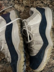 Nike Air Jordan 11 Retro XI Low Blue Navy Snake Skin CD6848-102 Size 11C