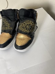 Nike Air Jordan Sky Jordan 1 SE PS Gold Toe Retro Sneakers DV6069-071 Sz 13C