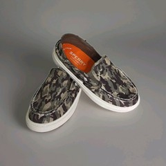 Sperry Youth Slip On Salty Top-sider Washable Camo Shoes Unisex Size 13M New