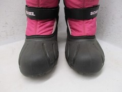 Sorel Black Pink Insulated Removable Liners Snow Boots Youth Size 5 NY1810-589