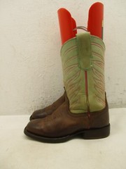 ANDERSON BEAN BOOTS Brown Square Toe Boots Youth Kids size 11 Style 7089