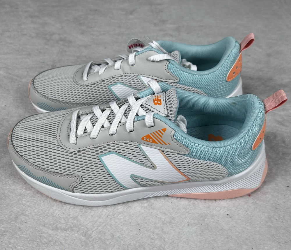 New Balance Big Kids Dynasoft 545 Shoes Size 6 Wide Gray Performance Sneakers