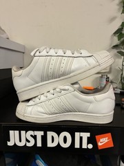 Size 6 adidas Superstar J White/White EF5399 Big Kid’s Unisex Shoes