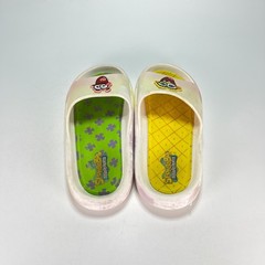 SpongeBob SquarePants & Patrick White Comfort Slip On Slide Sandals Youth Size 4