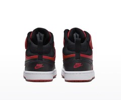 Nike Court Borough 2 Mid Bred University Red/Black Preschool Size Shoe No Lid