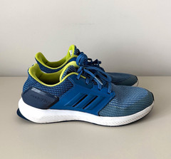Adidas RapidaRun Cloudfoam Unisex Kids Blue/Green Running Sneakers US 4 EU 36