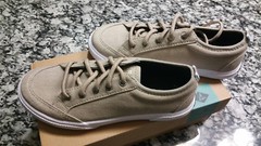 New Sperry Top Sider Kids Deckfin Junior Sneaker Khaki Chambray 13.5M