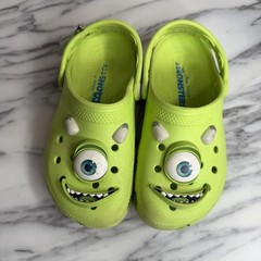 Crocs Monsters, Inc. Mike Classic Clogs Kids C13 Green Shoes Disney Slip On