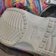 Crocs Baya Juniors 3 Lined Pastel Swirl Out of this World II Clogs Shoes