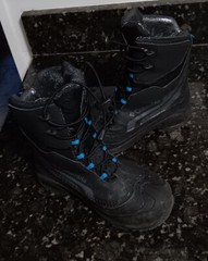 Columbia Boots Youth 5 Bugaboot Omni Heat Black Winter Waterproof Mid BY5955-010
