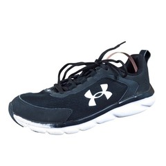 Under Armour Charged Assert 9 Kids Running Shoes Size 5.5Y Athletic Black White