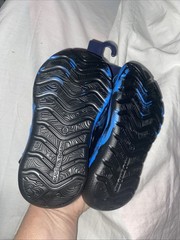 Rugged Shark Kids Size 8 Black/blue Multicolor Clog Water Shoe