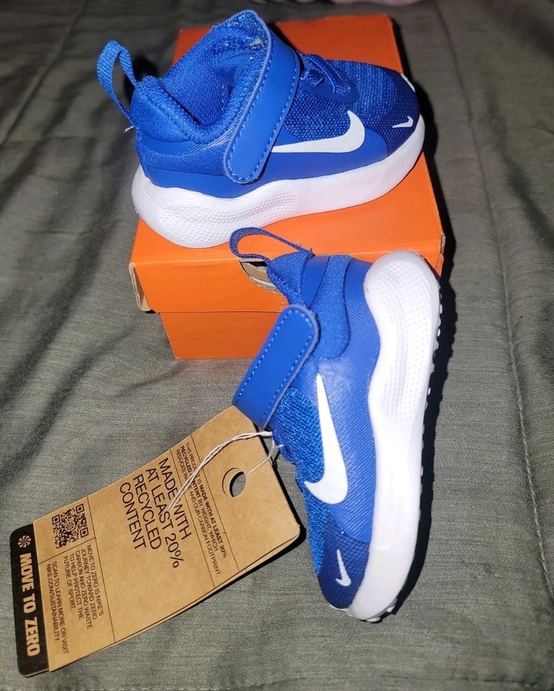 Nike Revolution 7 (TDV) Game Royal/White-Black US 2C (Style Code: FB7691 402)
