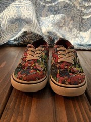 Vans x Marvel Super Hero Toddler Size 8 Pull On Lace Up