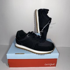 Kids‘ Alexander Retro Sneakers – Cat & Jack™ Sz 13 Memory Foam Black Lace Up
