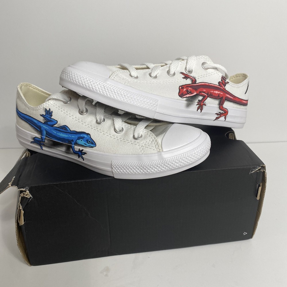 Converse All Star Lizard Print Low Top 667532F Shoes Size 3 Big Kid New In Box!