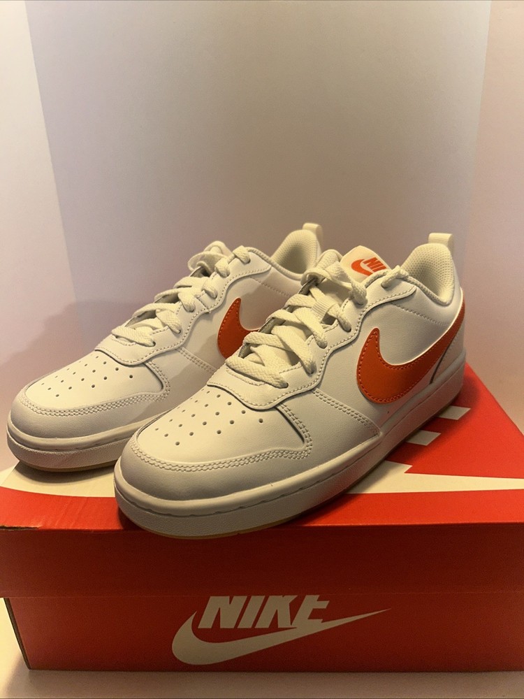 Nike Court Borough Low 2 (GS) Size 5.5Y/7W Brand New! Pumpkin Spice!