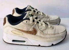 Nike Air Max 90 Sneakers Size 3Y Shoes Cork Ivory