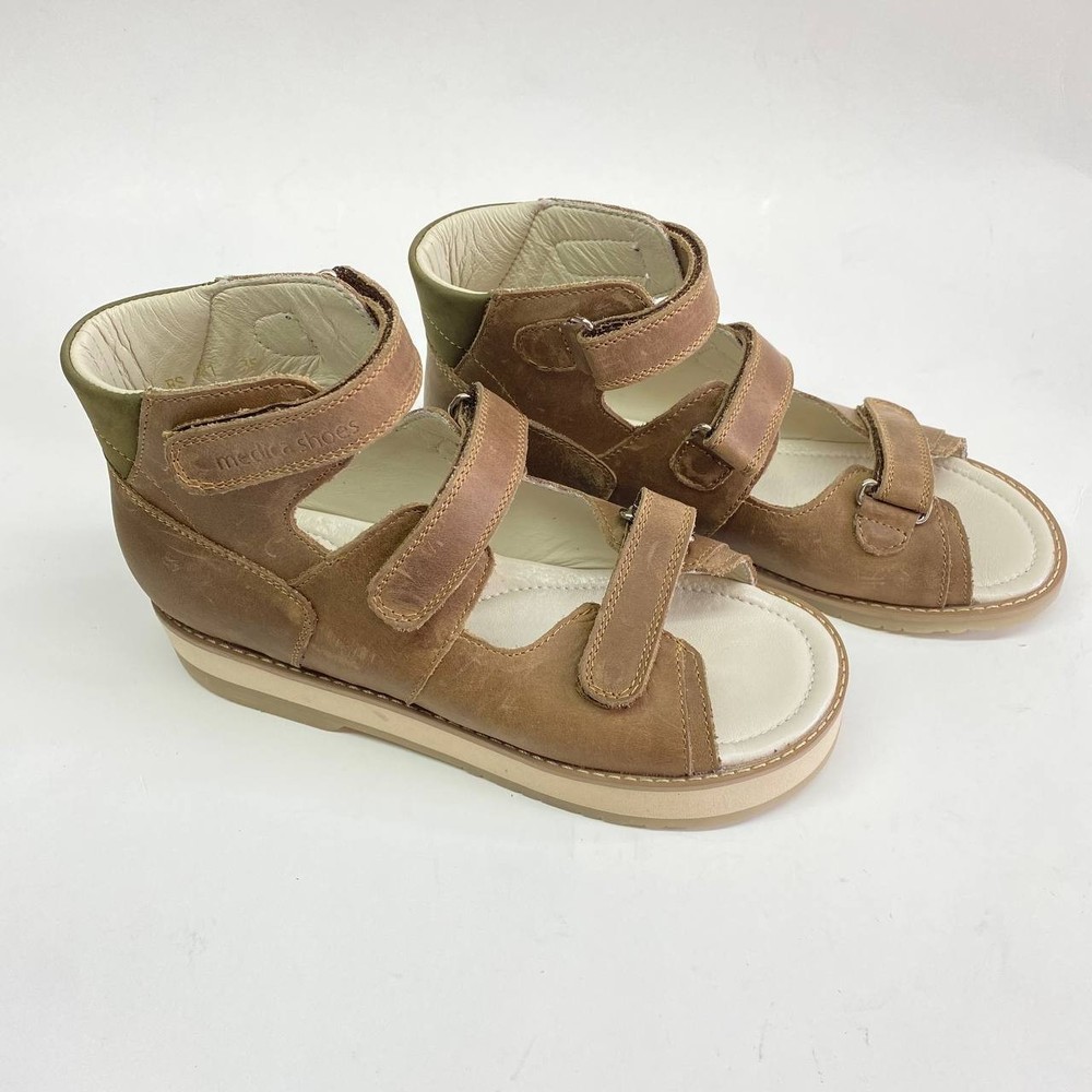 Custom Orthopedic Kids Sandals | LLD Correction | Leather | EU 37 / US 4