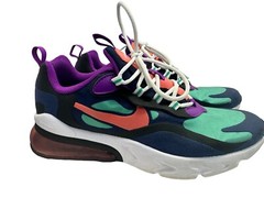 Nike Air Max 270 React Blue Void Running Shoes Kid’s Size 6.5Y BQ0103-402
