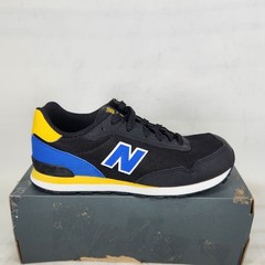 Size 3 Big Kids – New Balance 515 – Black / Blue / Yellow – PC515BA