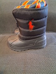Polo Ralph Lauren Vancouver Snow Boots Jet Black Junior Youth Size 6