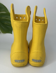 Crocs Yellow Kids Handle It Pull-On Rain Boots Childrens Kids Size 11 C11