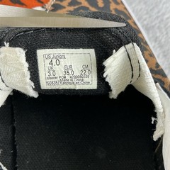 VANS Dalmatian Tiger Leopard Print Checkered Patchwork Slip-On Shoes Kids Size 4