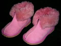 Two Sheep Travel Australian Genuine Sheepskin Classic Boots Pink 12 Size NEW