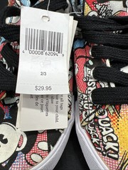 Disney Parks Mickey Mouse & Friends Comic Strip Youth Shoes Size 2/3