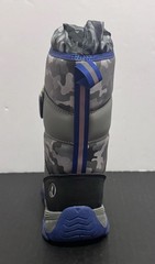 LANDS END Winter Boots Gray Camo/Blue THERMOLITE BOOTS Sz Youth 1