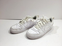 NIKE Court Borough Low 2 White BQ5448-100 US Size 5Y Youth All Day Play