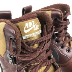 NIKE LUNAR FORCE 1 SNEAKERBOOT GS Maroon GUM BROWN BLACK Air 706803 200 7Y Kids