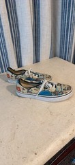VANS Authentic Disney Mickey Mouse Floral Canvas Low Top Sneakers Kids 5.5