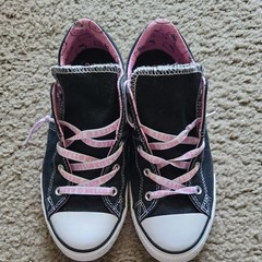 Converse Chuck Taylor All Star Madison Ox Hello Kitty 664636F Kids 3 Black Shoes