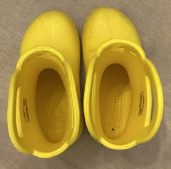 Crocs Kids Handle It Yellow Rain Boot Rubber Unisex Children Size 11